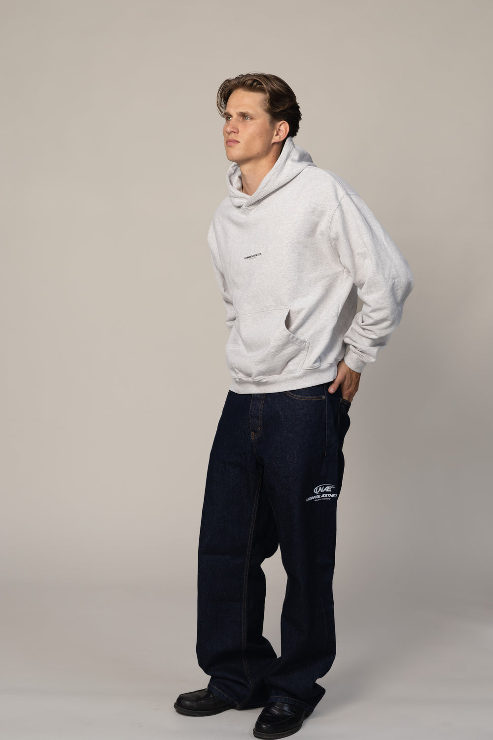 MOON // Hoodie — LIGHT GREY