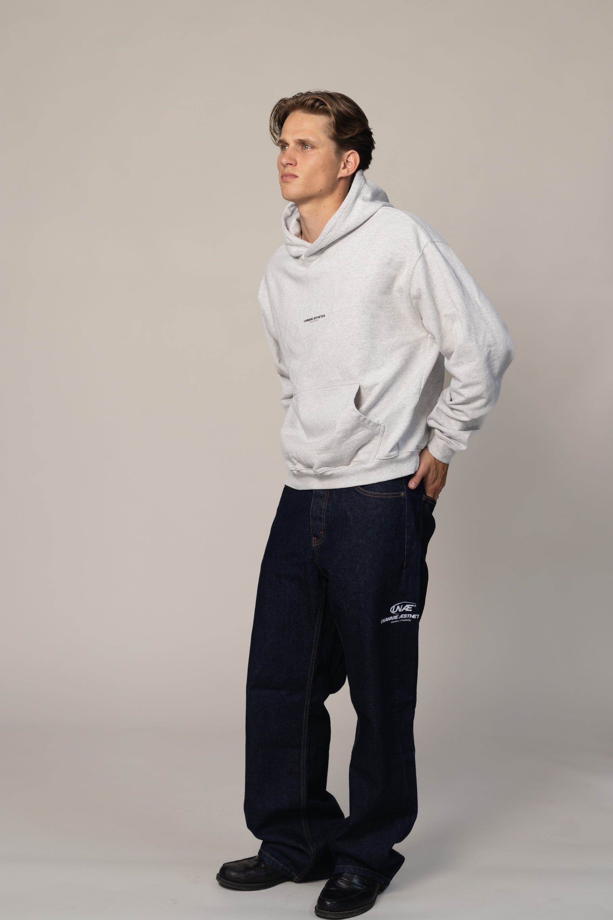 MOON // Hoodie — LIGHT GREY