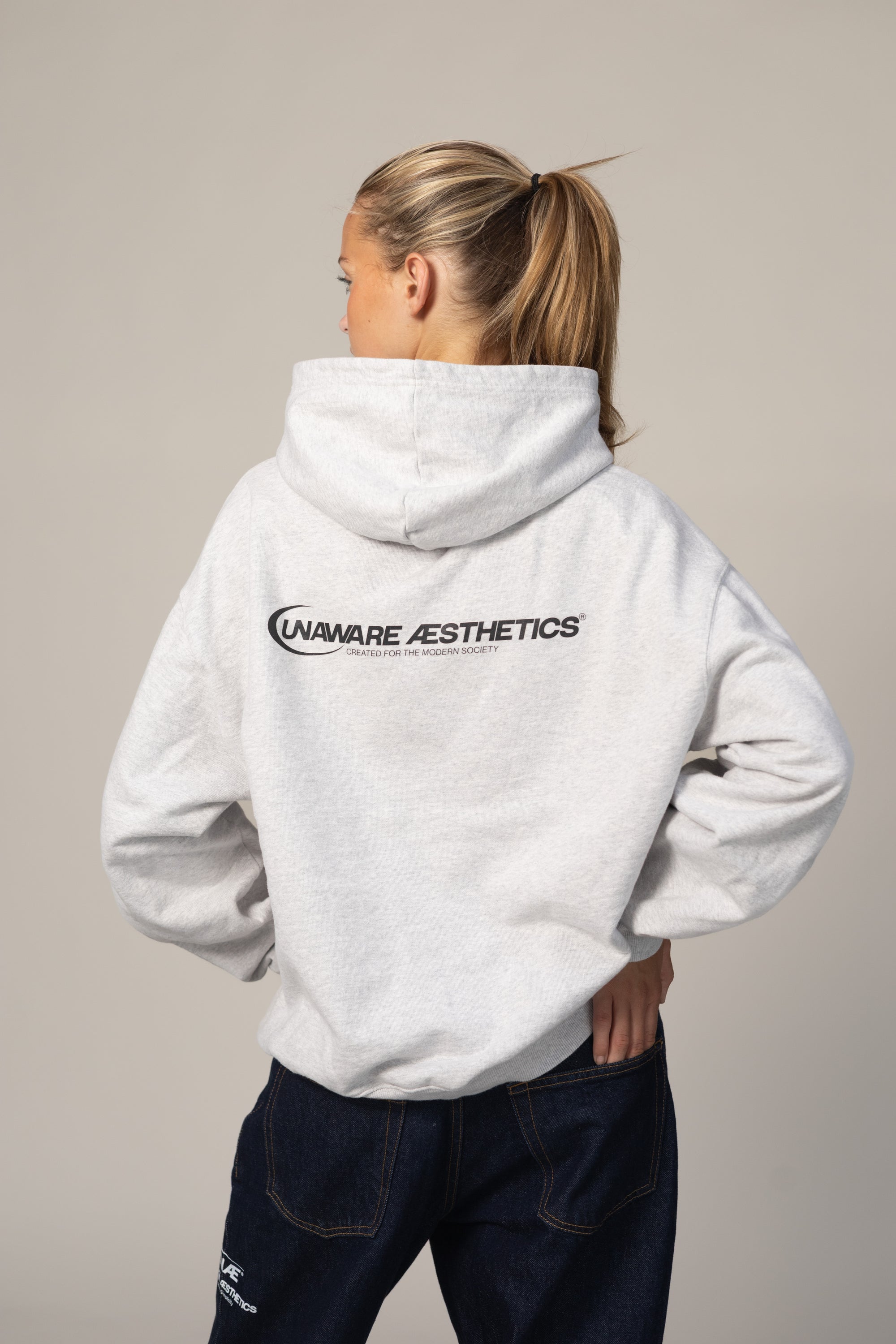 MOON // Hoodie — LIGHT GREY