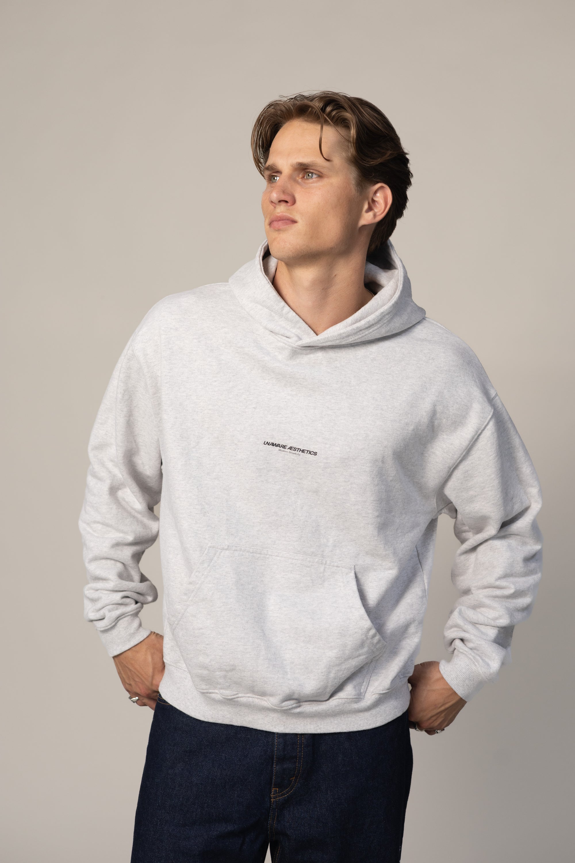 MOON // Hoodie — LIGHT GREY